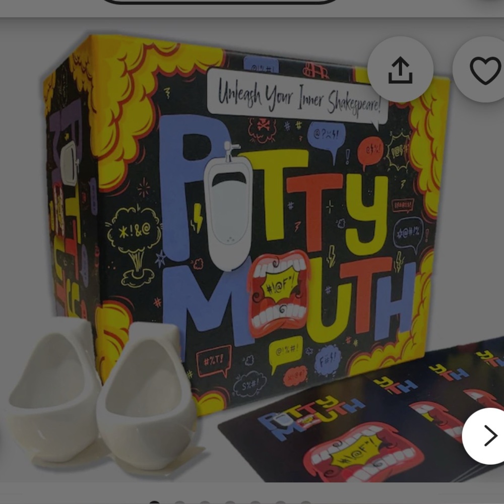 Potty Mouth adult Game drinking fun game including cards - Picture 5 of 6